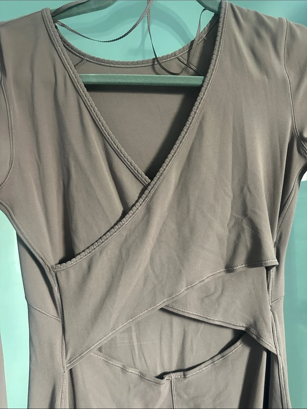 lululemon athletica Long-Sleeve Cross-Back Dress in Mauve